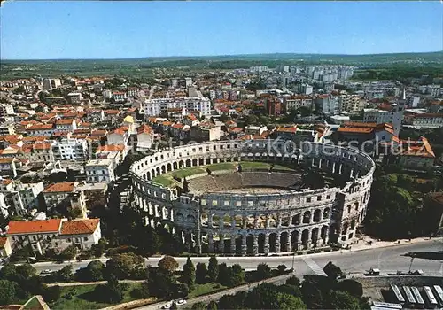 Pula Fliegeraufnahme Freilichttheater Kat. Pula