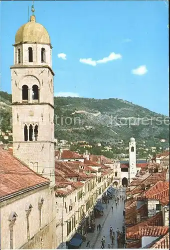 Dubrovnik Ragusa Stradun Kirchenpartie  Kat. Dubrovnik