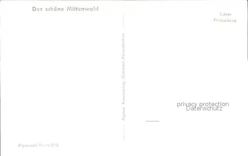 Mittenwald Bayern Klotzdenkmal  Kat. Mittenwald