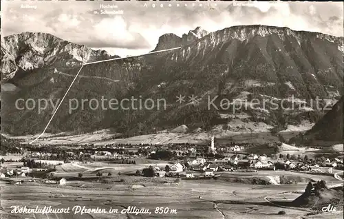 Pfronten Rossberg Hochalm Schwebelift Aggenstein  Kat. Pfronten