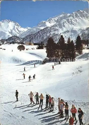 Maloja GR Maloja Palace Skifahrer Kat. Maloja Graubuenden