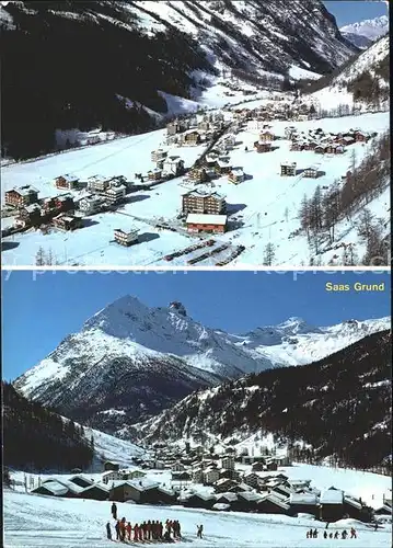 Saas Grund Unter Berg Tamatten Skischule Allalinhorn Kat. Saas Grund