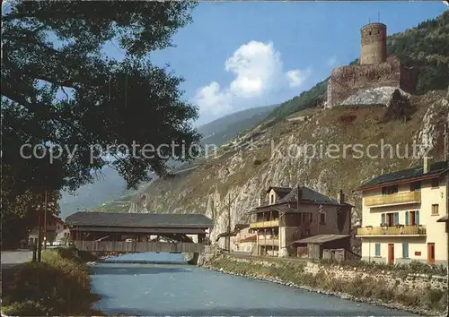 Martigny VS Martigny pont couvert et chateau Batiaz Kat. Martigny