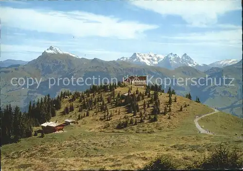 Kitzbuehel Tirol Bergrestaurant Hahnenkamm Horn Loferer Steinberge Kat. Kitzbuehel