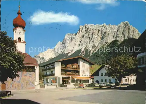 Ehrwald Tirol Zugspitze Kirche Bank / Ehrwald /