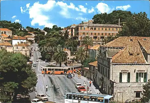 Dubrovnik Ragusa Strassenansicht Bus  Kat. Dubrovnik