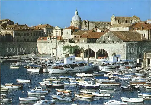 Dubrovnik Ragusa Hafen Boote  Kat. Dubrovnik