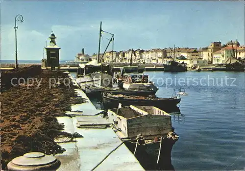 Piran Anlegestelle Boote  Kat. Piran