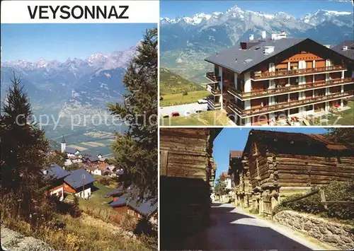 Veysonnaz Station village Hotel Dorfpartie  Kat. Veysonnaz