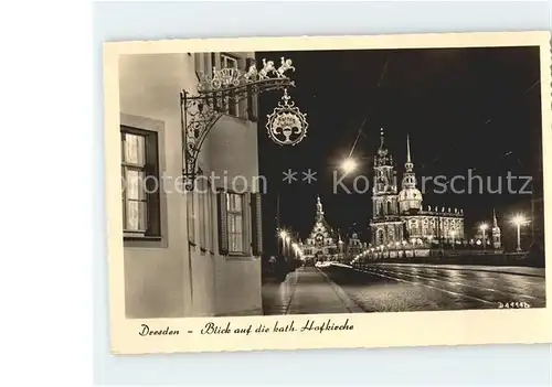 Dresden Katholische Hofkirche Kat. Dresden Elbe