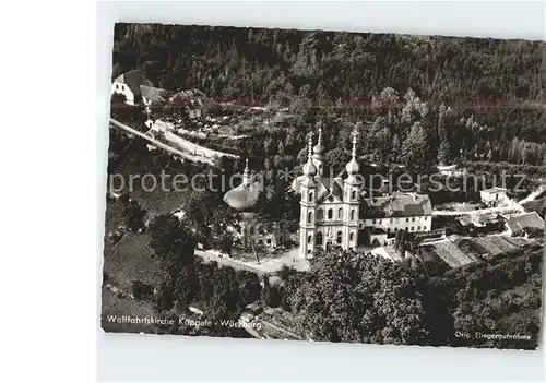 Wuerzburg Fliegeraufnahme Wallfahrtskirche Kaeppelle Kat. Wuerzburg