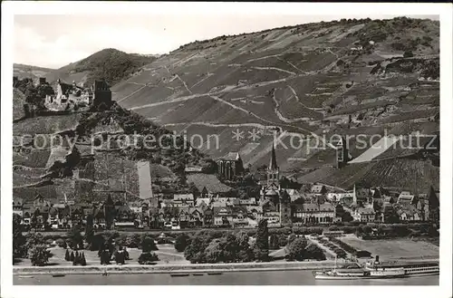 Bacharach Rhein Fliegeraufnahme Kat. Bacharach