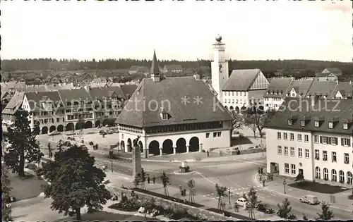 Freudenstadt Marktplatz Stadt  und Rathaus Kat. Freudenstadt