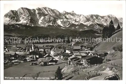 Wallgau Wetterstein Dreitorspitze Kat. Wallgau