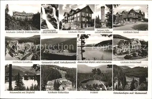 Hundseck Wildsee Kurhaus Sand Kurhaus Ruehlstein / Sasbach /Ortenaukreis LKR