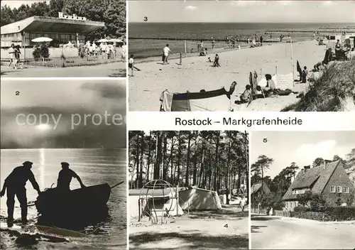 Rostock Mecklenburg Vorpommern Strand Campingplatz Kat. Rostock