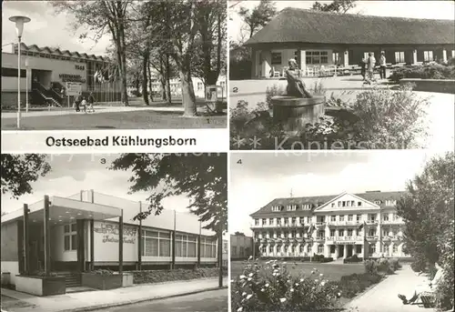 Kuehlungsborn Ostseebad FDGB Meerwasserschwimmhalle Konzertgarten Kat. Kuehlungsborn