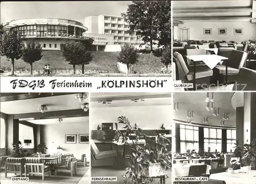Koelpinsee Usedom FDGB Ferienheim Koelpinshoeh Kat. Usedom