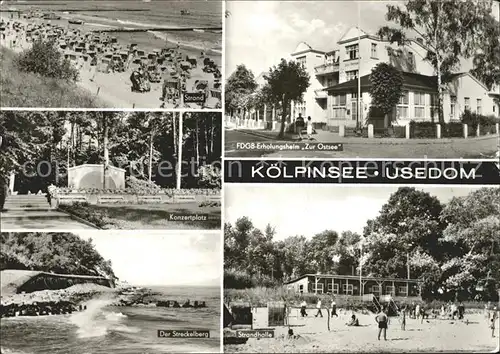 Koelpinsee Usedom Streckelberg Strand Konzertplatz Kat. Usedom