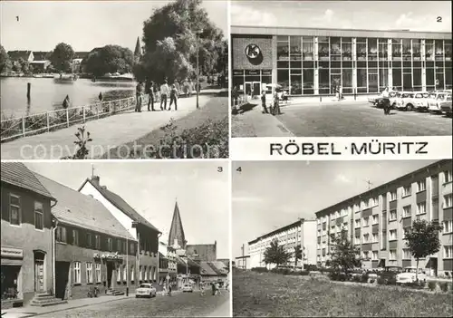 Roebel Mueritz Konsum Kaufhaus  Karl Marx Strasse Juri Gagarin Strasse Kat. Roebel Mueritz