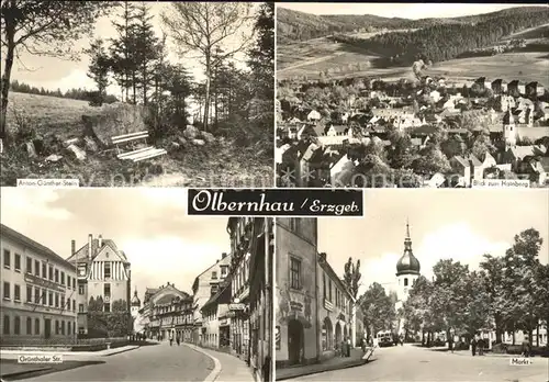 Olbernhau Erzgebirge Anton Guenther Stein Hainberg Markt Kat. Olbernhau