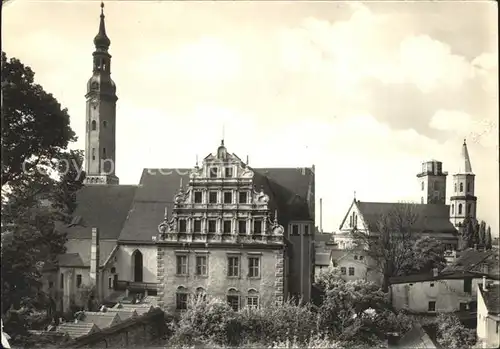 Zittau Klosterkirchturm Johanniskirche Museumsgiebel Kat. Zittau