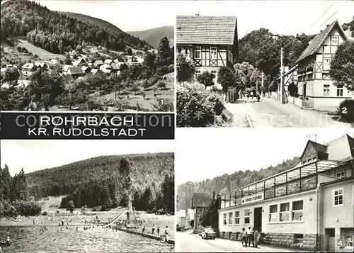 Rohrbach Rudolstadt Waldbad Gaststaette Sorbitzgrund Kat. Rohrbach Rudolstadt