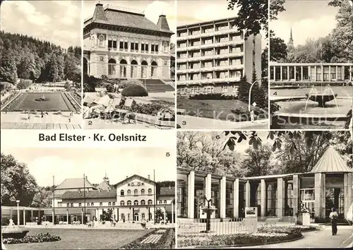 Bad Elster Badeplatz Kurhaus Wandelhalle Moritzquelle Kat. Bad Elster