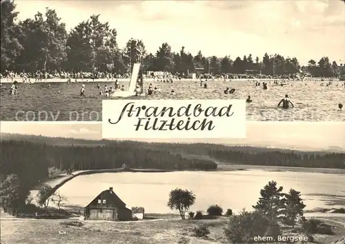 Schneeberg Erzgebirge Strandbad Filzteich Kat. Schneeberg