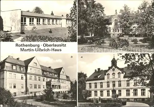 Rothenburg Oberlausitz Martin Ulbrich Haus Georgshaus Hauptgebaeude Kat. Rothenburg Oberlausitz
