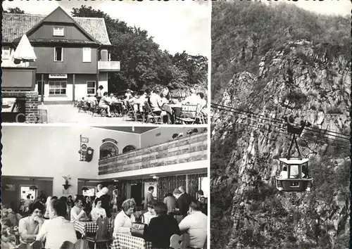 Rosstrappensprung Berghotel Rosstrappe Personenschwebebahn Kat. Thale