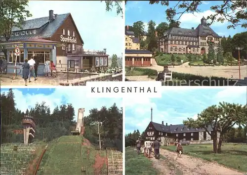 Klingenthal Vogtland Sport Hotel Sathaus Grosse Aschbergschanze Kat. Klingenthal Sachsen