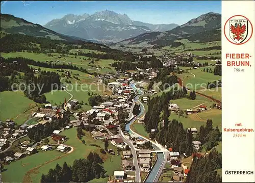 Fieberbrunn Tirol Fliegeraufnahme Kat. Fieberbrunn