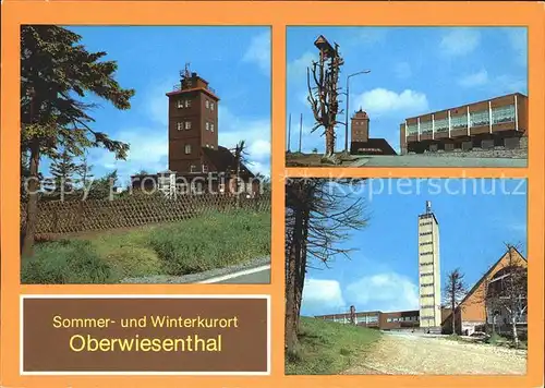 Oberwiesenthal Erzgebirge Wetterwarte HO Gaststaette Fichtelberghaus Kat. Oberwiesenthal