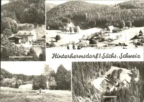 Hinterhermsdorf Ferienheim Obermuehle  Kat. Sebnitz