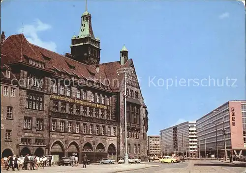 Karl Marx Stadt Markt Rathaus Kat. Chemnitz