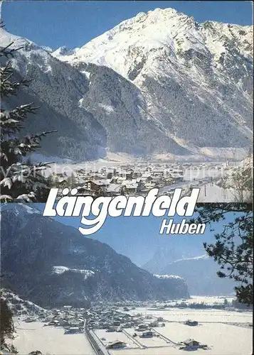 Laengenfeld Oetztal Fliegeraufnahme Winterlandschaft Kat. Laengenfeld