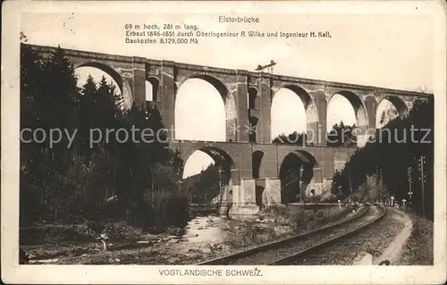 Bad Elster Elsterbruecke Viadukt Kat. Bad Elster