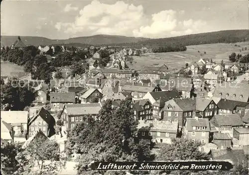 Schmiedefeld Rennsteig Panorama Kat. Schmiedefeld Rennsteig