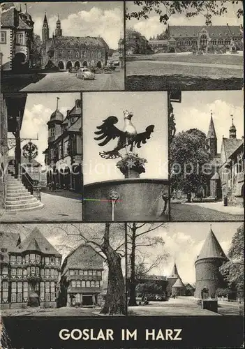 Goslar Dom Kaiserpfalz Goslarer Adler Rathaus Turm Kat. Goslar