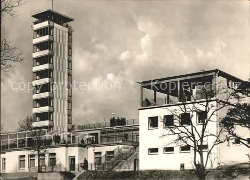 Berlin Mueggelturm mit Gaststaette Kat. Berlin