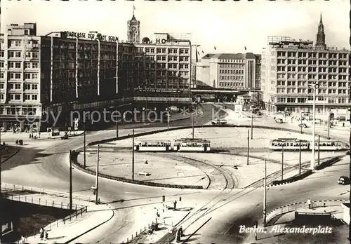 Berlin Alexanderplatz Strassenbahnen Kat. Berlin