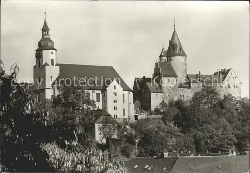 Schwarzenberg Erzgebirge Kirche und Burg Kat. Schwarzenberg