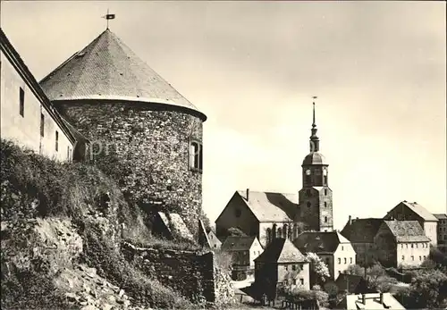 Dohna Sachsen Burg mit Oberstadt und Kirche Kat. Dohna Sachsen