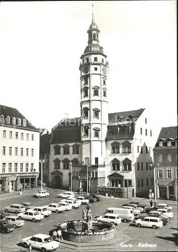 Gera Rathaus Markt Brunnen Kat. Gera