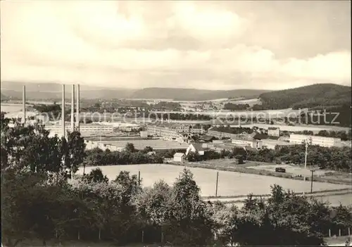 Kahla Thueringen Panorama Porzellanfabrik Kat. Kahla Thueringen