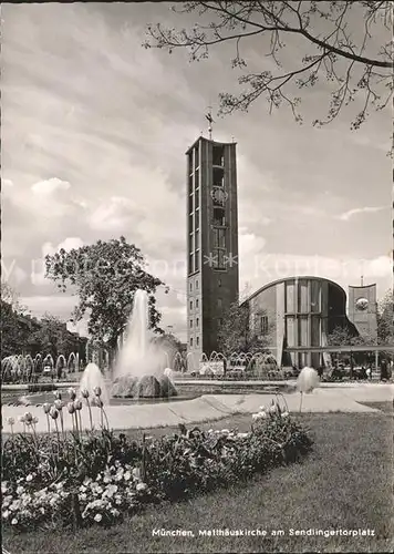 Muenchen Matthaeuskirche am Sendlingertorplatz Kat. Muenchen