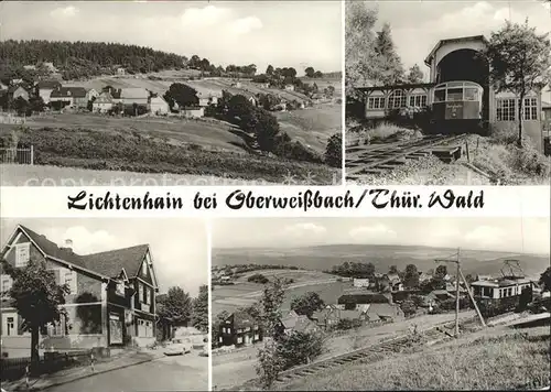 Lichtenhain Bergbahn Panorama Teilansichten Kat. Oberweissbach Thueringer Wald