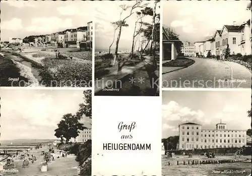 Heiligendamm Ostseebad Strand Weg Prof Vogel Strasse Strandleben Haus Mecklenburg Kat. Bad Doberan