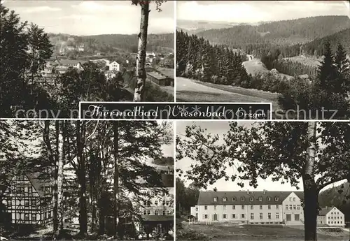 Wiesenbad Ortsansicht Panorama Kurbad Kat. Thermalbad Wiesenbad